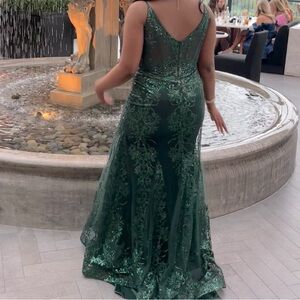 sequin mermaid style prom dress